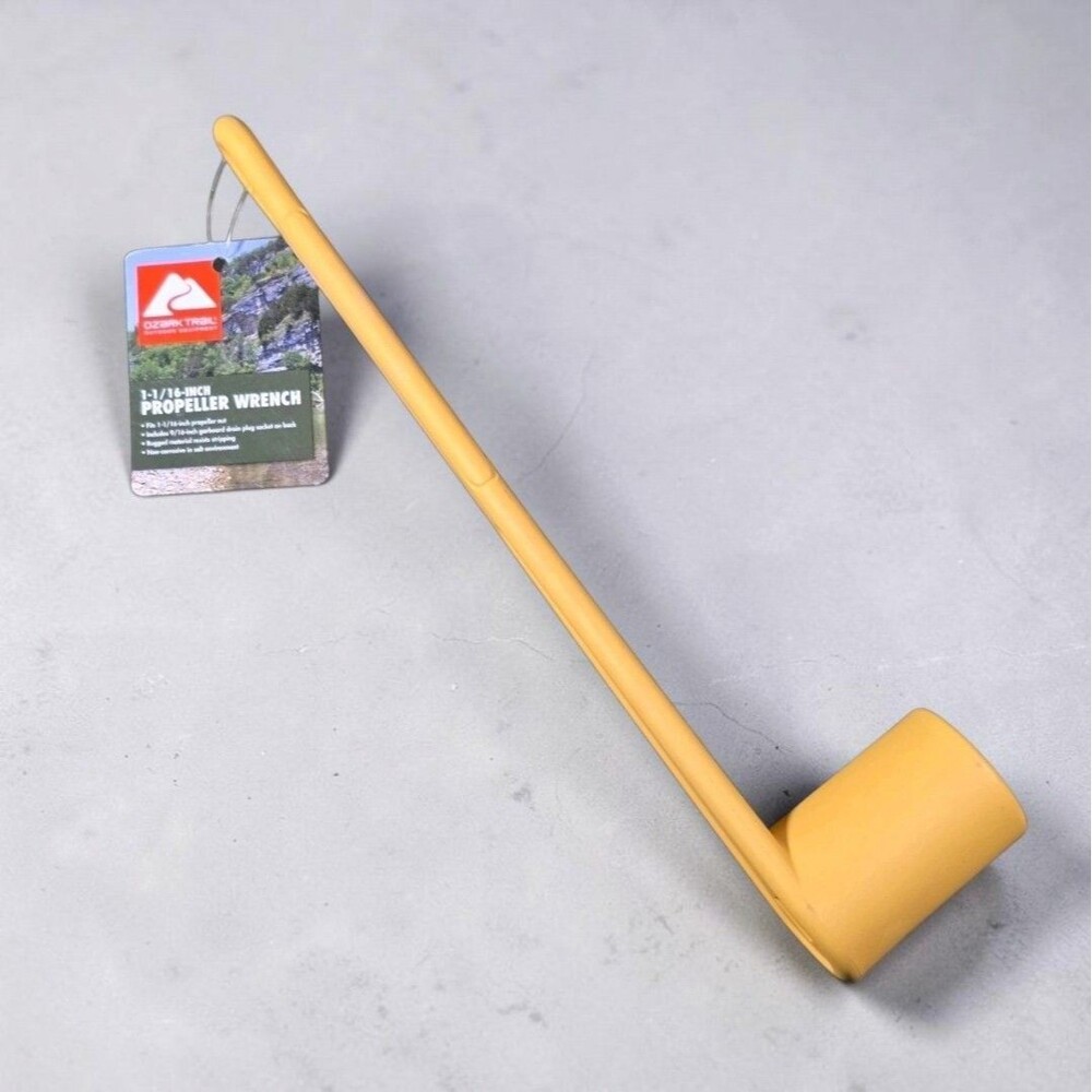 Ozark Trail 1-1/16 Inch Propeller Wrench Boating Outdoor Tool Yellow New Tag